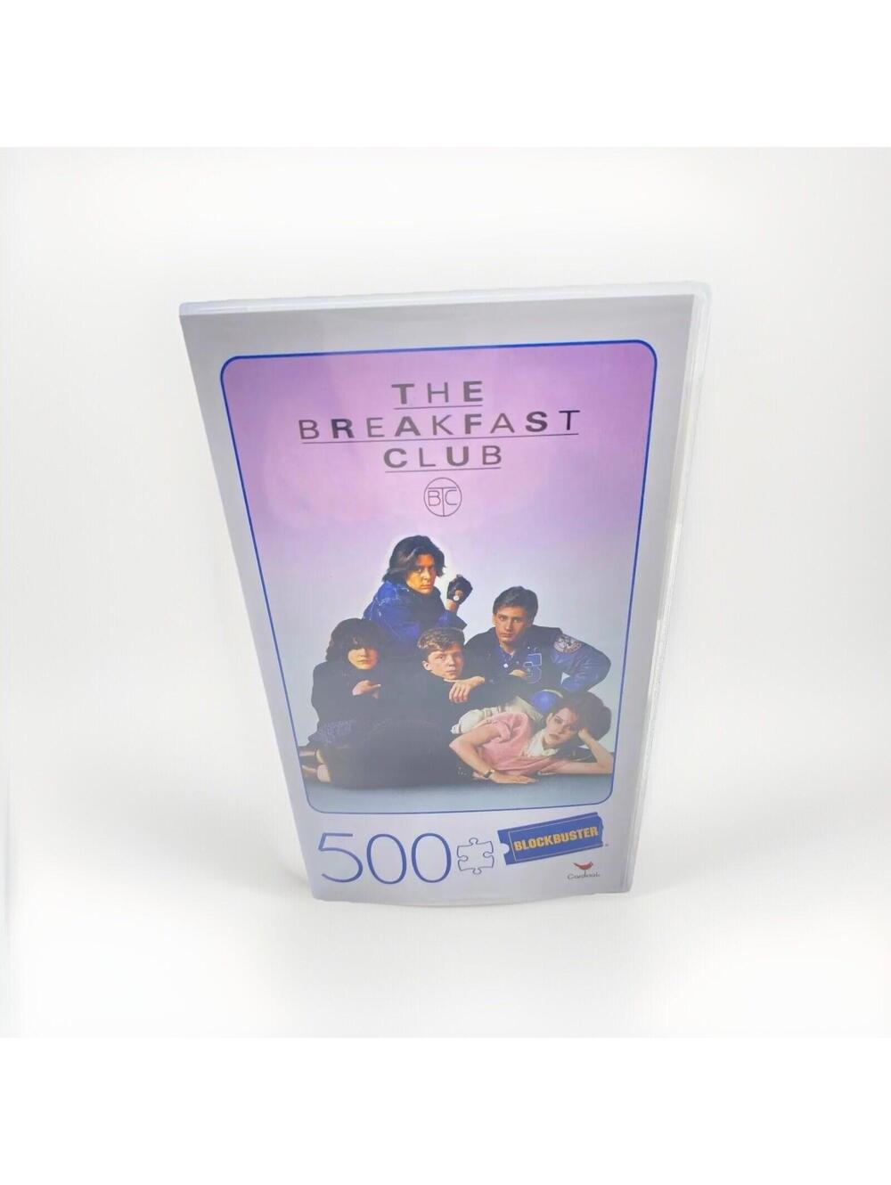 The Breakfast Club Movie 500-Piece Puzzle in Plastic Retro Blockbuster VHS Case